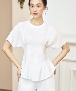 ÁO PEPLUM CỔ TRÒN