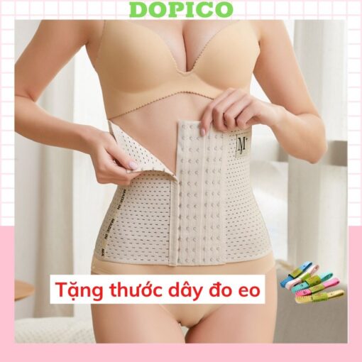 [Mã FAVALENTINE giảm tới 30k đơn 99k] Đai nịt bụng giảm mỡ 6 nấc cài giúp giảm mỡ bụng tạo vóc dáng săn chắc DOPICO 9999