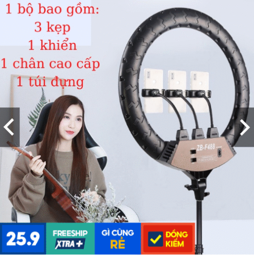 [BẢO HÀNH 12TH] Đèn livestream 54cm chính hãng nhập khẩu hỗ trợ xuất VAT công ty - phụ kiện 18