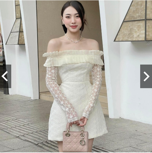 Đầm xòe hở lưng thắt nơ dễ thương váy xòe mùa hè 2023 thời trang Quảng Châu  | Shopee Việt Nam