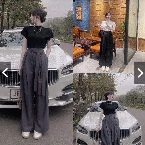 [Mã 12MINI13 giảm 50K đơn 200K] Set áo thun cotton croptop lụa cổ 3p mix quần xám xuông thụng nơ LD200