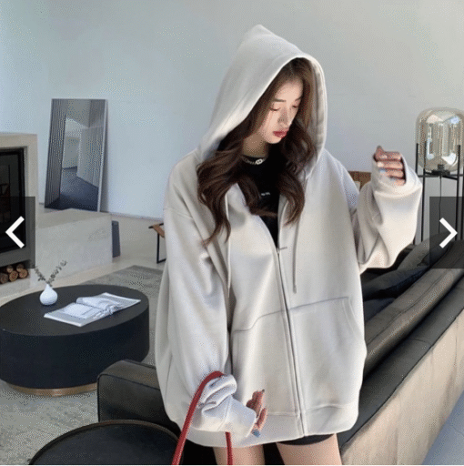 Áo khoác Hoodie trơn 4 Màu Nam Nữ Ulzzang Unisex, hoodie zip dáng hàn quốc dễ phối đồ tag su 06